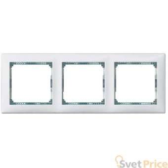 Рамка 3-постовая Legrand Valena белая/кристалл 774463