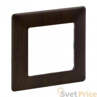 Рамка 1-постовая Legrand Valena Life Темное дерево 754171