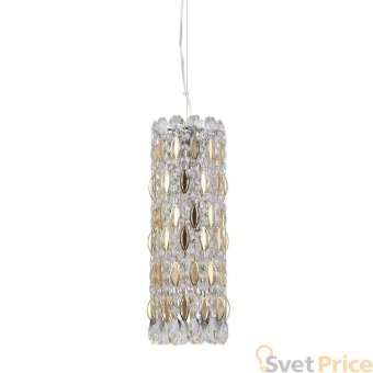 Подвесной светильник Crystal Lux Lirica SP3 Chrome/Gold-Transparent