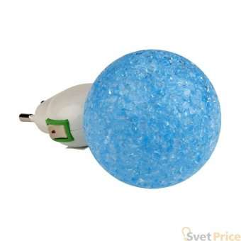 Настенный светодиодный светильник (10328) Uniel DTL-309-Шар/Blue/1LED/0,1W
