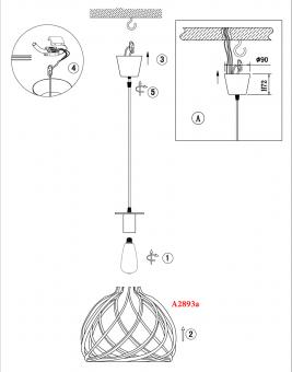 Подвесной светильник Odeon Light Spira 2893/1A