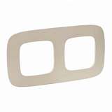 Рамка 2-постовая Legrand Valena Allure Тиснение бежевое 754382