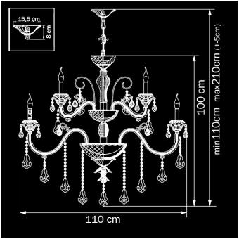 Подвесная люстра Osgona Lusso 788152
