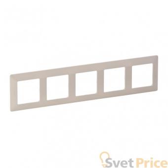 Рамка 5-постовая Legrand Valena Life Слоновая кость 754045