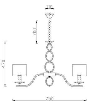 Подвесная люстра Rivoli Luciana 3021-207