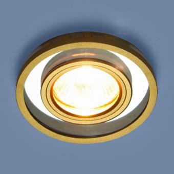 Встраиваемый светильник Elektrostandard 7021 MR16 SL/GD зеркальный/золото 4690389099359
