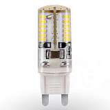 Лампа светодиодная G9 3W 6500K колба прозрачная STD-JCD-3W-G9-CL/CW-Silicon 5825