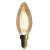 Лампа светодиодная филаментная диммируемая E27 4W 2200K золотая 057-097