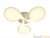 Потолочная светодиодная люстра Ambrella light Orbital Cloud FC22/3 WH 108W D720