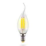 Лампа светодиодная филаментная Voltega E14 6W 2800К прозрачная VG10-CW1E14warm6W-F 7017