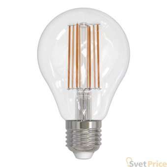 Лампа светодиодная филаментная (UL-00004870) Uniel E27 17W 3000K прозрачная LED-A70-17W/3000K/E27/CL PLS02WH