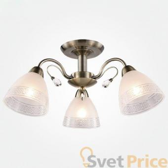 Потолочная люстра Eurosvet Виктория 30105/3 античная бронза
