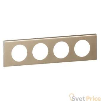 Рамка 4-постовая Legrand Celiane никель велюр 069114
