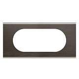 Рамка 4/5-модульная Legrand Celiane чёрный никель 069035