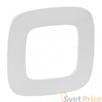 Рамка 1-постовая Legrand Valena Allure Тиснение белое 754371