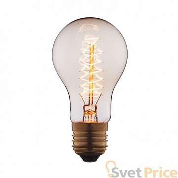 Лампа накаливания E27 40W груша прозрачная 1003