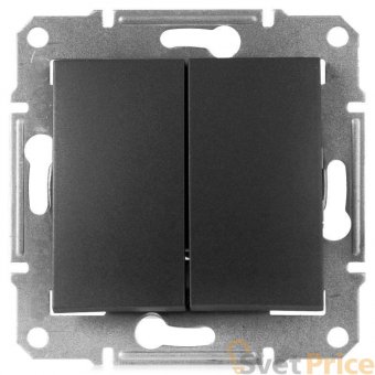 Выключатель двухклавишный Schneider Electric Sedna IP44 10A 250V SDN0300470