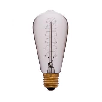 Лампа накаливания E27 60W колба прозрачная 052-252