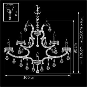 Подвесная люстра Osgona Forbito 778192