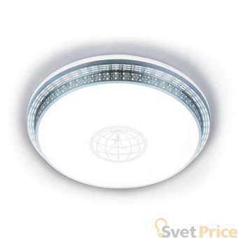 Потолочный светодиодный светильник Ambrella light Orbital Design F128 WH SL 72W D500