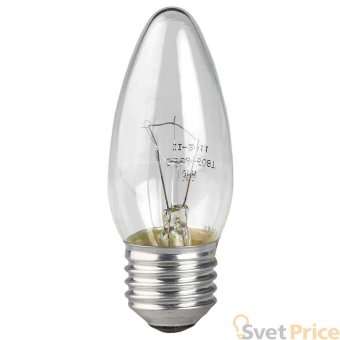 Лампа накаливания ЭРА E27 40W 2700K прозрачная ЛОН ДС40-230-E27-CL