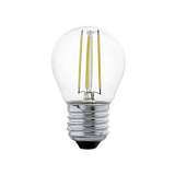 Лампа светодиодная филаментная Eglo E27 4W 2700К прозрачная 11498