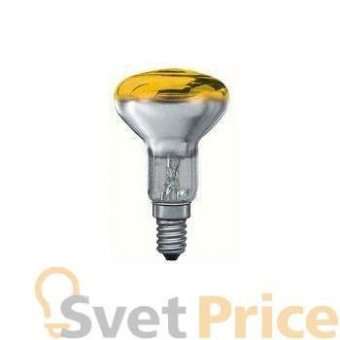 Лампа накаливания рефлекторная R50 Е14 25W желтая 20122