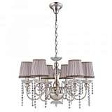 Подвесная люстра Crystal Lux Alegria SP6 Silver-Brown