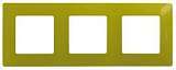 Рамка 3-постовая Legrand Etika зелёный папоротник 672543