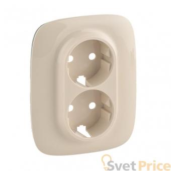 Лицевая панель Legrand Valena Allure розетки с/з слоновая кость 754956