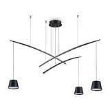Подвесная люстра Ideal Lux Fish SP3 Nero