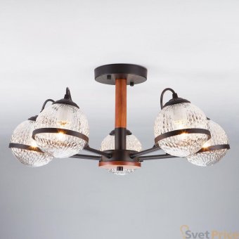 Потолочная люстра Eurosvet Livia 70081/5 черный