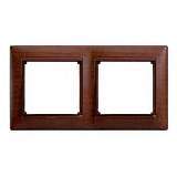 Рамка 2-постовая Legrand Valena тонированное дерево 770312