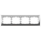 Рамка 4-постовая Legrand Galea Life хром 771934