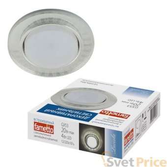 Встраиваемый светильник Fametto Luciole DLS-L157 GX53 GLASSY/CLEAR 3D