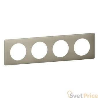 Рамка 4-постовая Legrand Celiane грин перкаль 066714