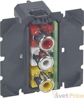 Розетка RCA Legrand Celiane 067313