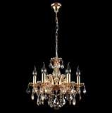 Подвесная люстра Crystal Lux Ines SP6 Gold/Amber