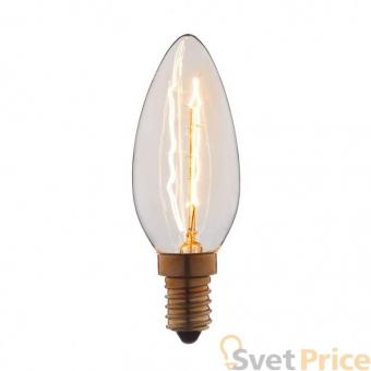 Лампа накаливания E14 40W свеча прозрачная 3540