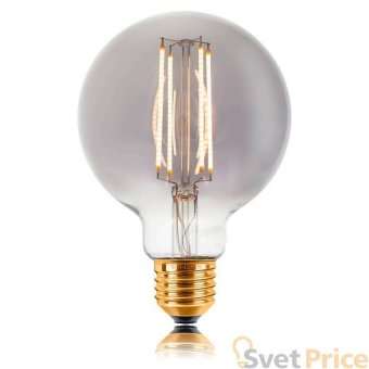 Лампа светодиодная филаментная E27 4W 2200K дымчатая 057-325