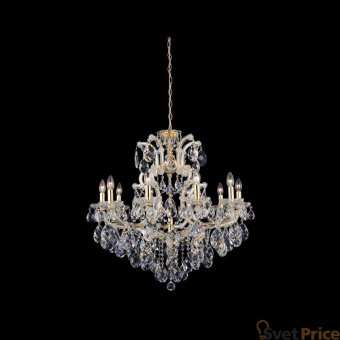 Подвесная люстра Crystal Lux Isabel SP11 Gold/Transparent
