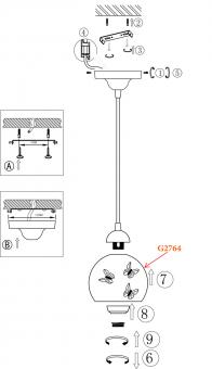 Подвесной светильник Odeon Light Meleta 2764/1