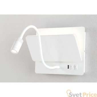 Бра Crystal Lux CLT 226W250USB WH