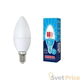 Лампа светодиодная (UL-00003795) E14 7W 4000K матовая LED-C37-7W/NW/E14/FR/NR