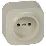 Розетка 2К Legrand Quteo 16A 250V б/з слоновая кость 782240