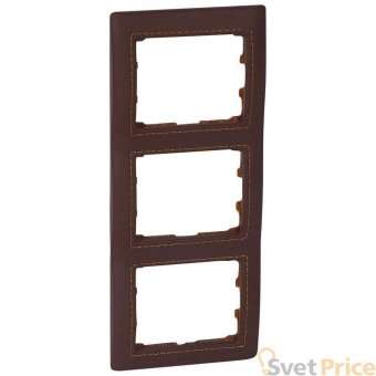 Рамка 3-постовая Legrand Galea Life Club коричневая 771999