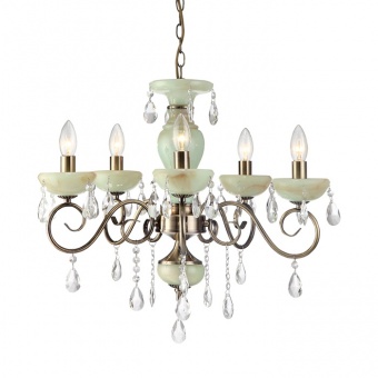 Подвесная люстра Arte Lamp Onyx Green A9592LM-5AB