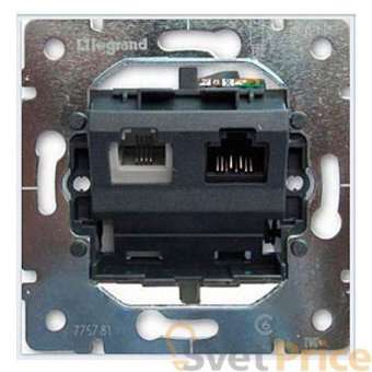 Розетка VDI RJ45/RJ11 Legrand Galea Life 5 кат UTP 775781