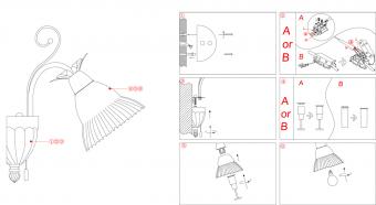 Бра Odeon Light Creola 2539/1W