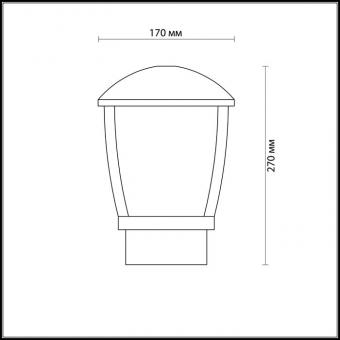 Уличный светильник Odeon Light Tako 4051/1B